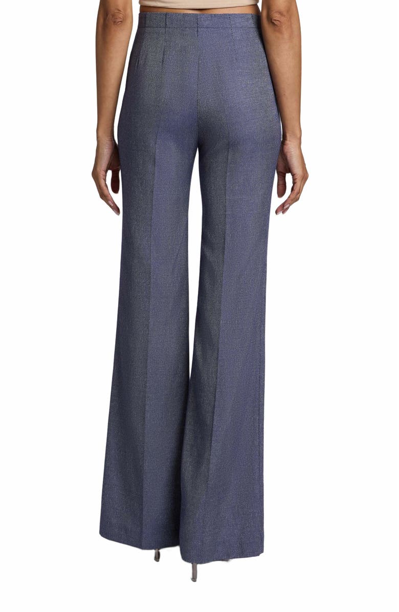 Santorelli BETH Flared Pant in Organic Cotton Denim, Alternate, color, 