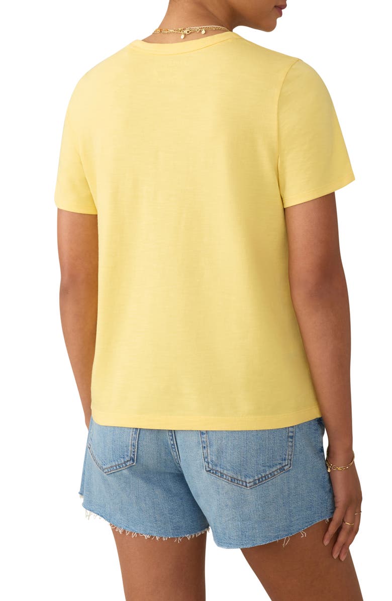 Faherty Sunwashed Organic Cotton T-Shirt, Alternate, color, Sunshine