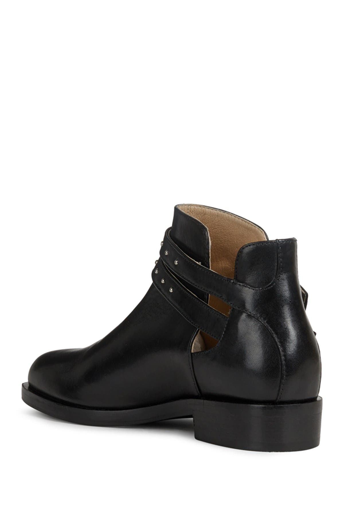 Geox Brogue Leather Buckle Boot, Alternate, color, 