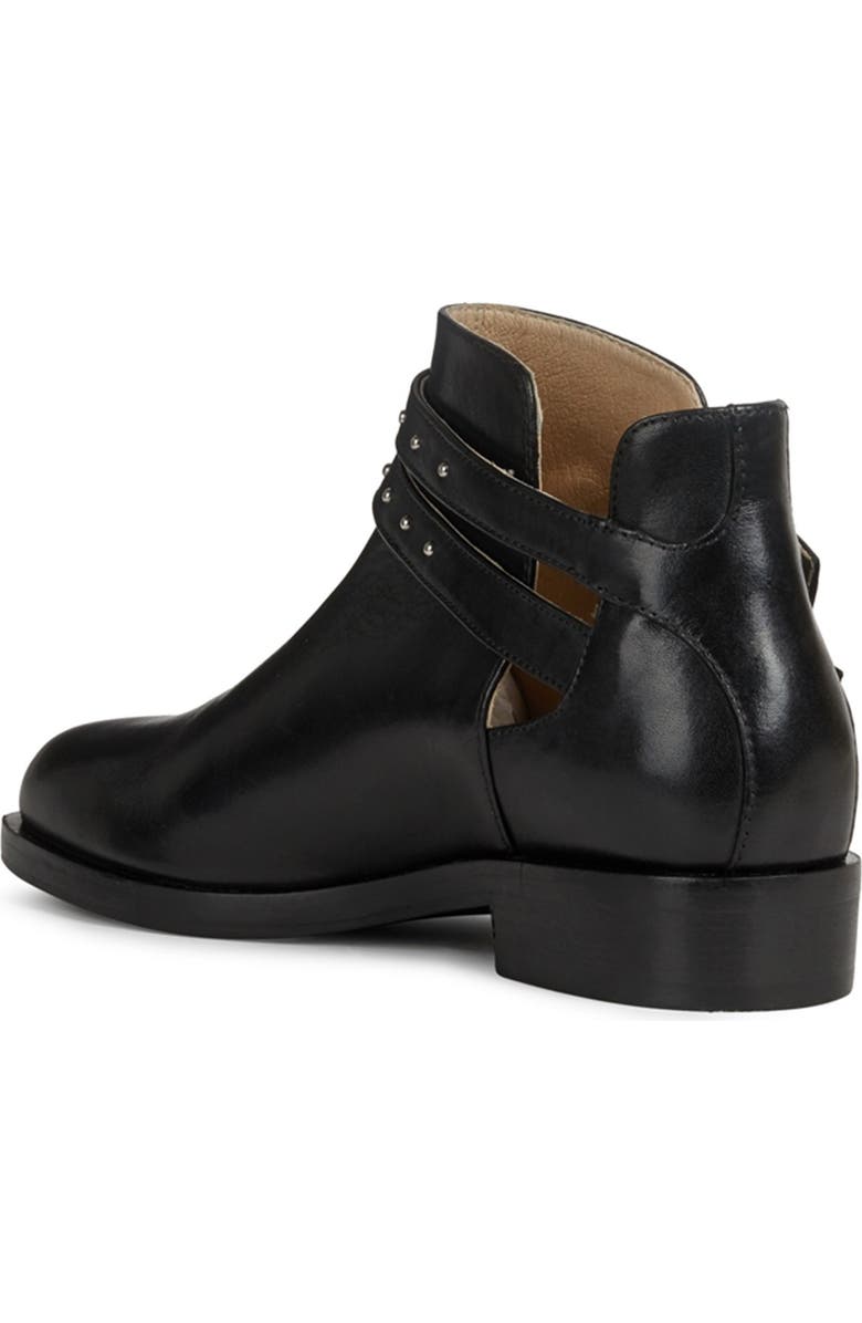 Geox Brogue Leather Buckle Boot, Alternate, color,