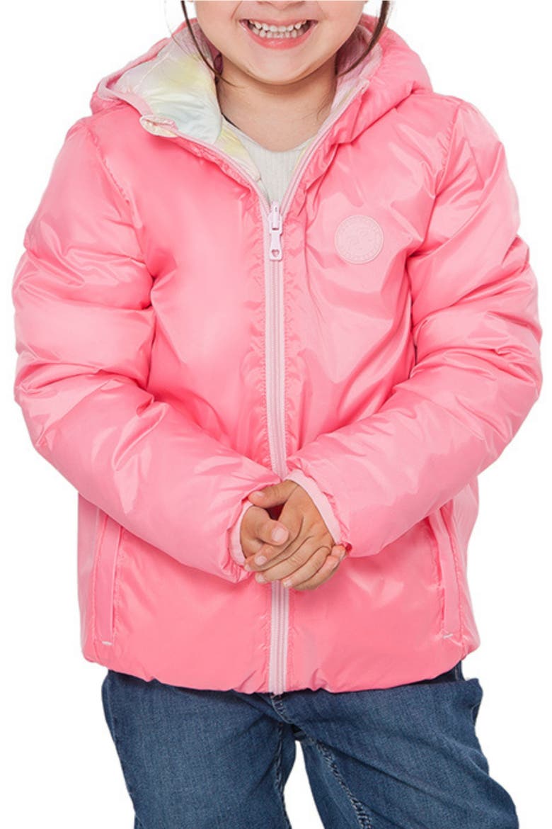 Kids' Reversible Lightweight Jacket, Alternate, color, Pink Marble