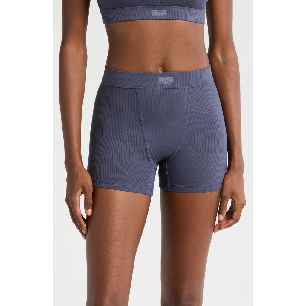 Ugg(r) Alexiah Rib Lounge Boy Shorts In Thundercloud