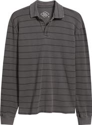 ALEX CRANE Caza Rib Organic Cotton Long Sleeve Polo