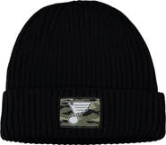 adidas Men's adidas Black St. Louis Blues Military Appreciation Cuffed Knit Hat