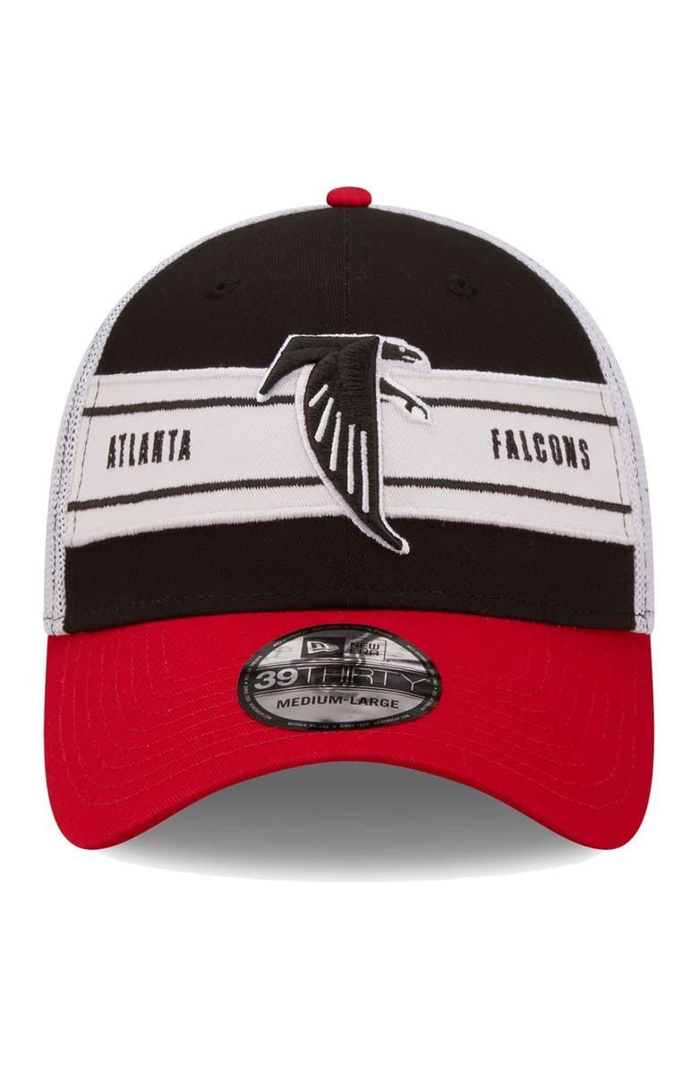 New Era Men's New Era Black/Red Atlanta Falcons Team Banded 39THIRTY Flex Hat, Alternate, color, 