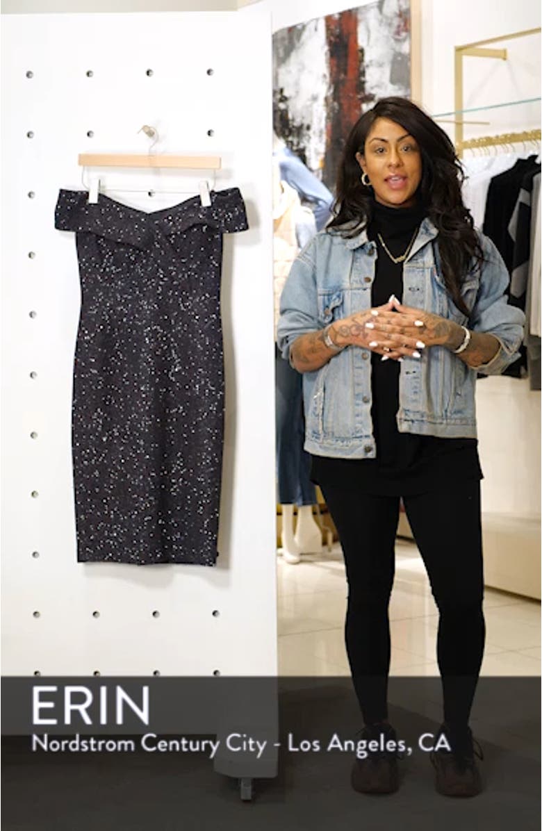 Off the Shoulder Sheath Dress, sales video thumbnail