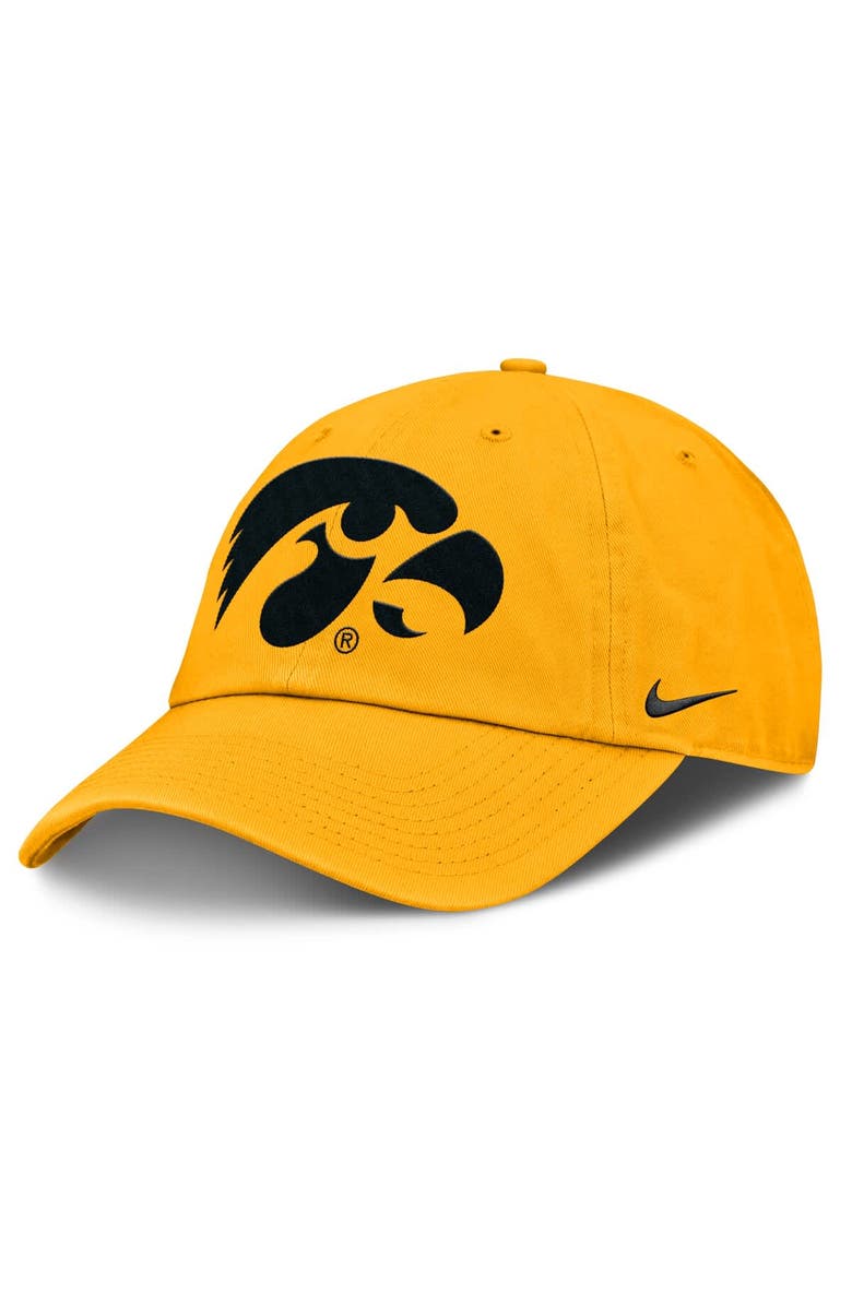 Nike Men's Nike Gold Iowa Hawkeyes Primetime Club Adjustable Hat, Main, color, Gold