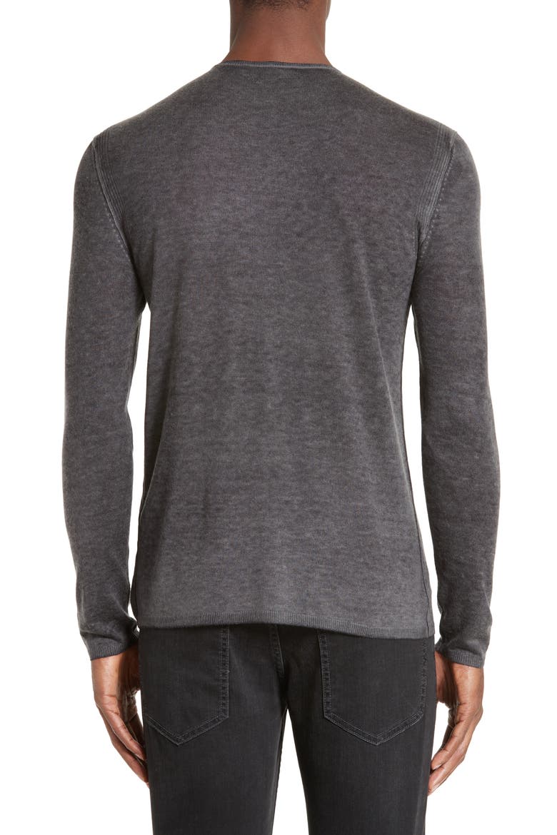 Silk & Cashmere Sweater, Alternate, color, MEDIUM GREY