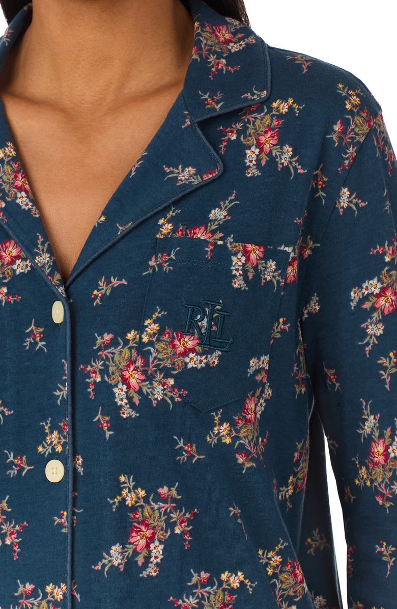Lauren Ralph Lauren Cotton Blend Sleep Shirt, Alternate, color, 