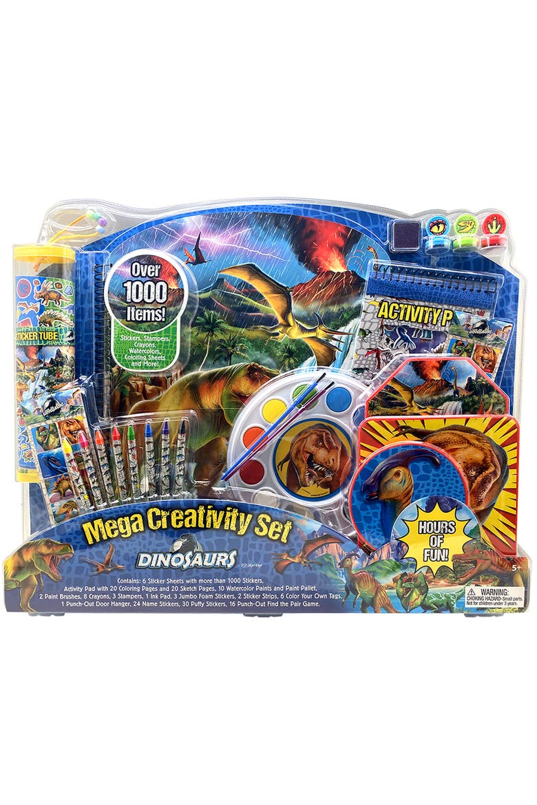 Mega Creativity Set, Dinosaur Prehistoric Themed Activities, Kid 5+, Main, color, Multicolored