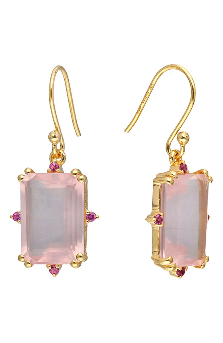 YS GEMS Semiprecious Stone Drop Earrings, Main, color, Pink