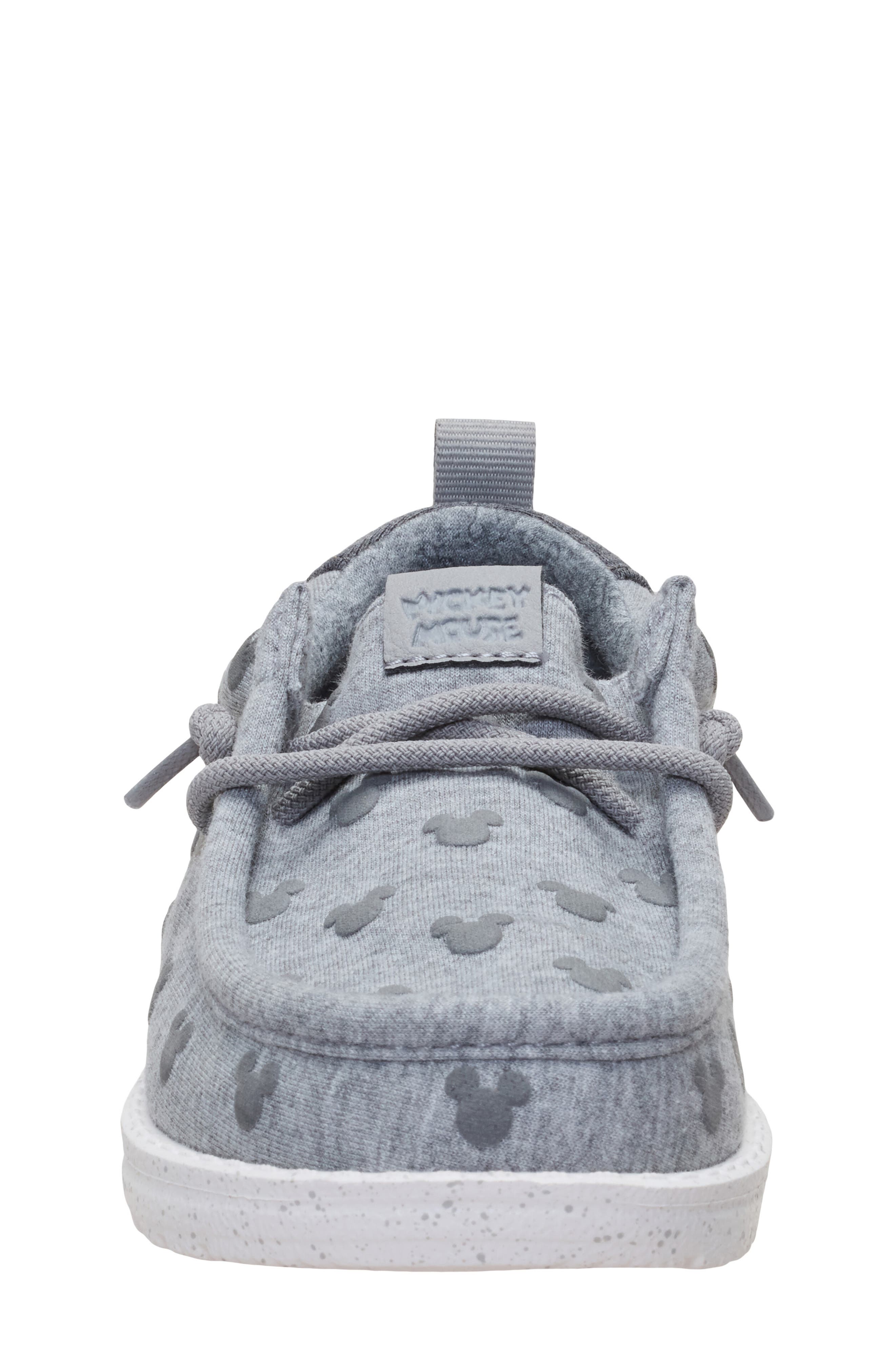 Kids' Wally Mickey Jersey Slip-On Sneaker, Alternate, color, GREY