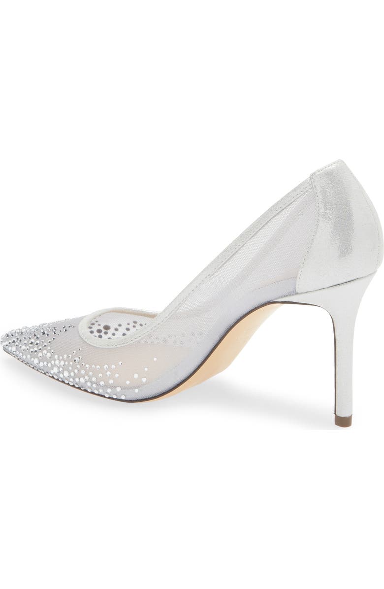 Nina Nalia Pointed Toe Pump, Alternate, color, Silver