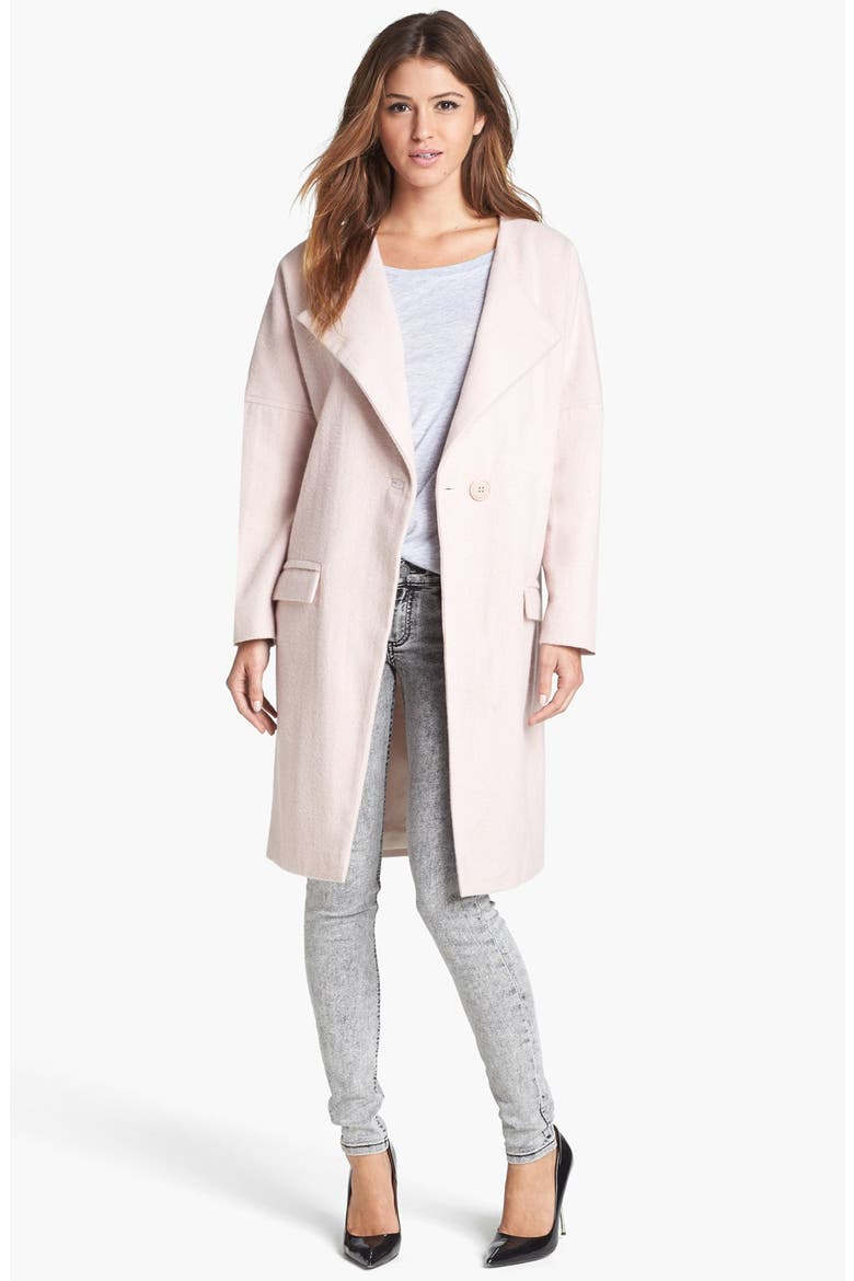 'Lofty' Wool Coat, Main, color, PINK- SMOKE
