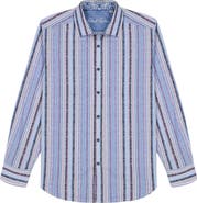 Robert Graham Drakeswood Stretch Cotton Button-Up Shirt