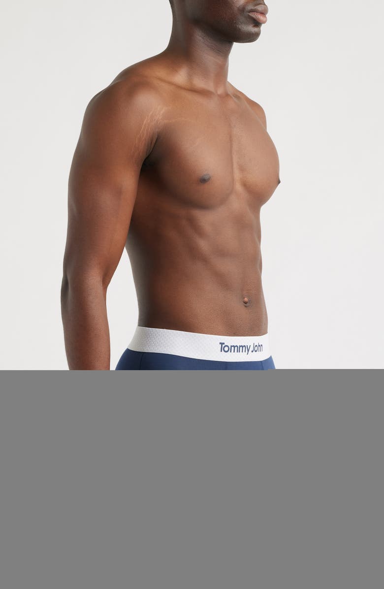 Tommy John Second Skin 6-Inch Golf Ball Waistband Stretch Modal Boxer Briefs, Alternate, color, Dress Blues Golf Ball Wb