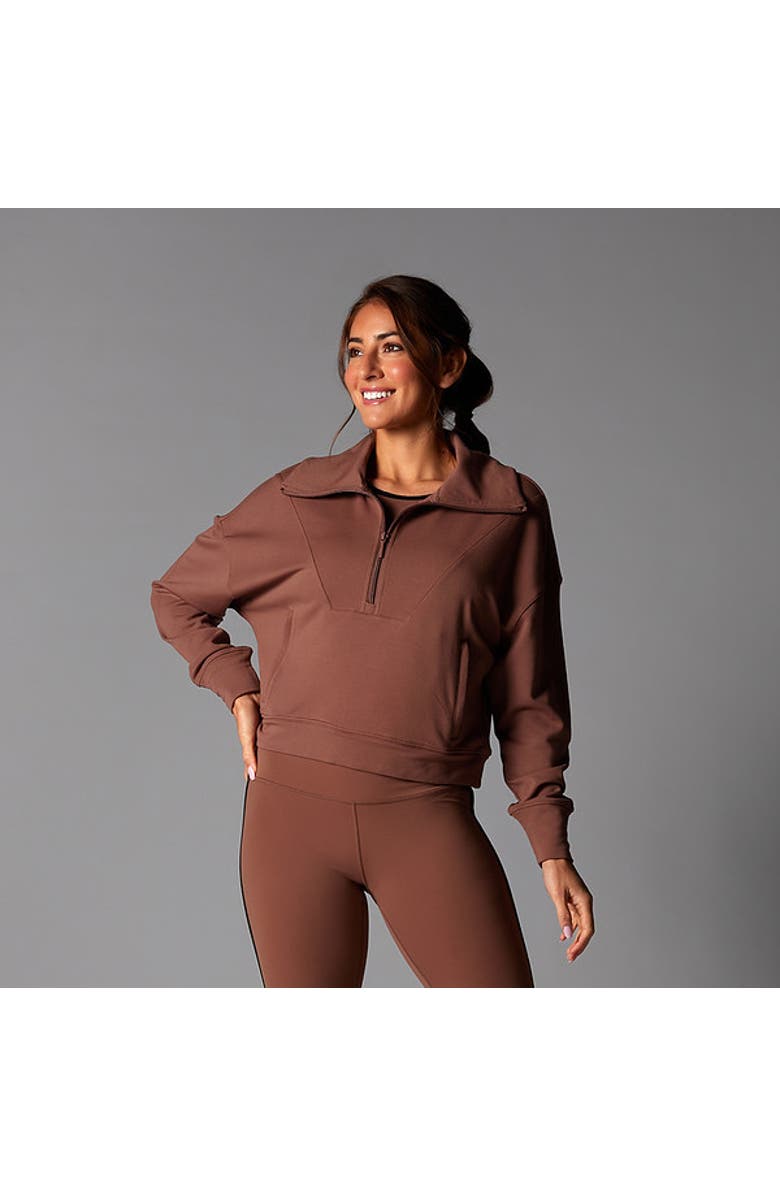 Tavi Everyday Cozy Half Zip Clove, Main, color, Clove