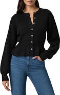 PAIGE Roslin Wool Blend Peplum Cardigan