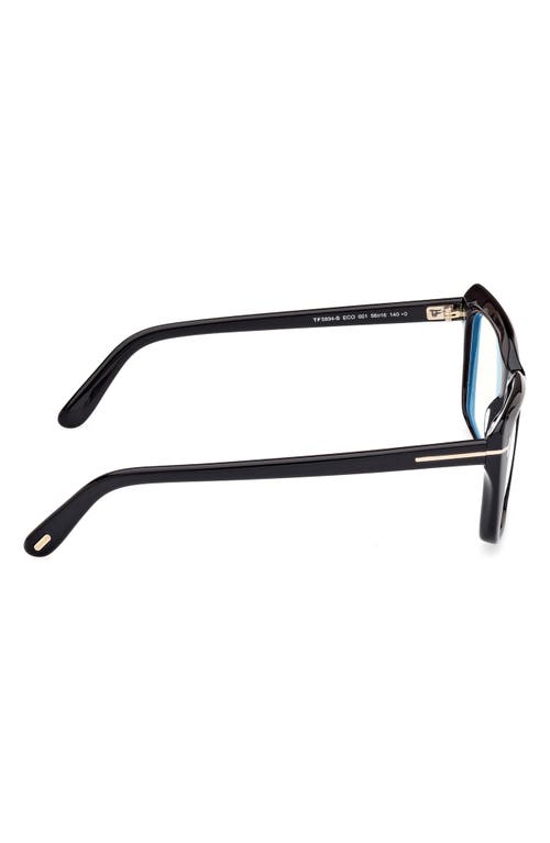 Tom Ford 56mm Square Blue Light Blocking Glasses In Multi