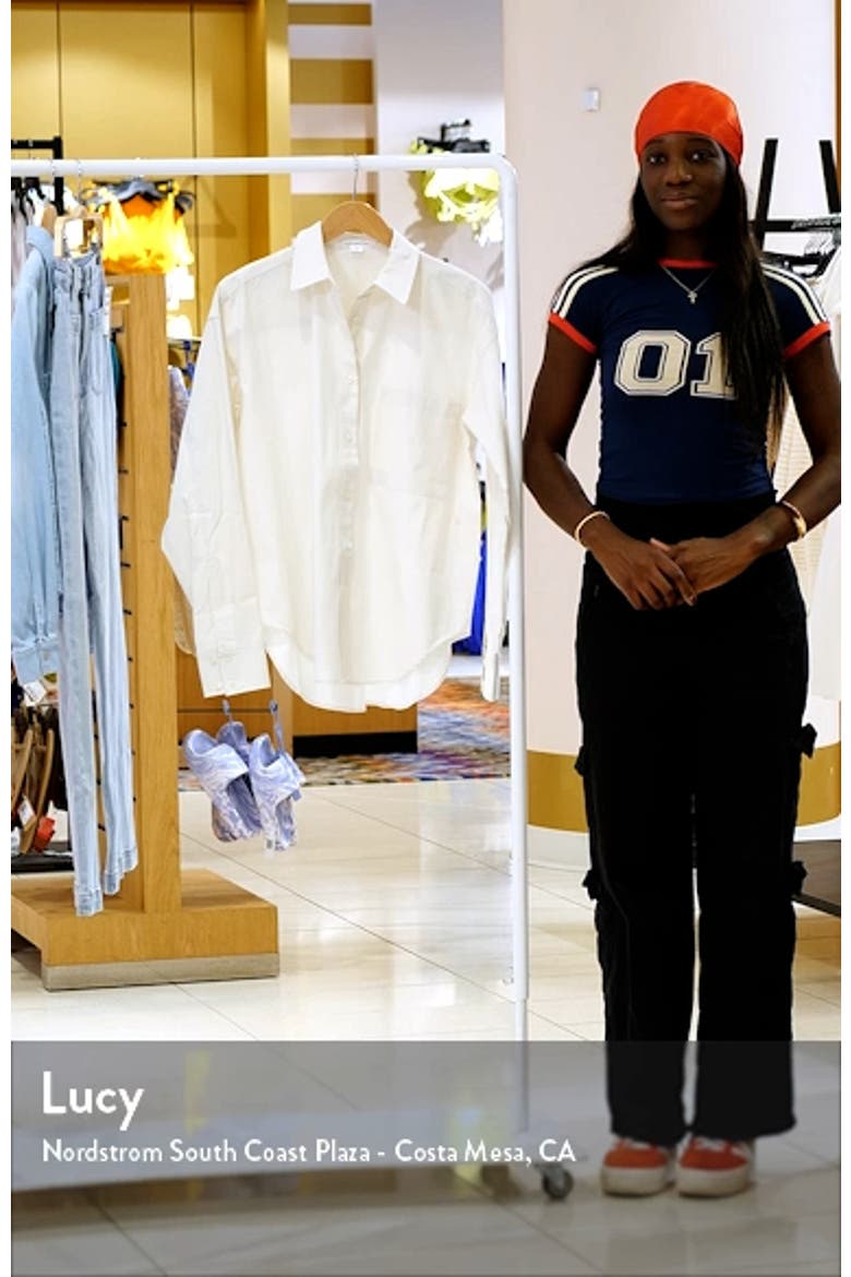 Stretch Poplin Button-Up Shirt video