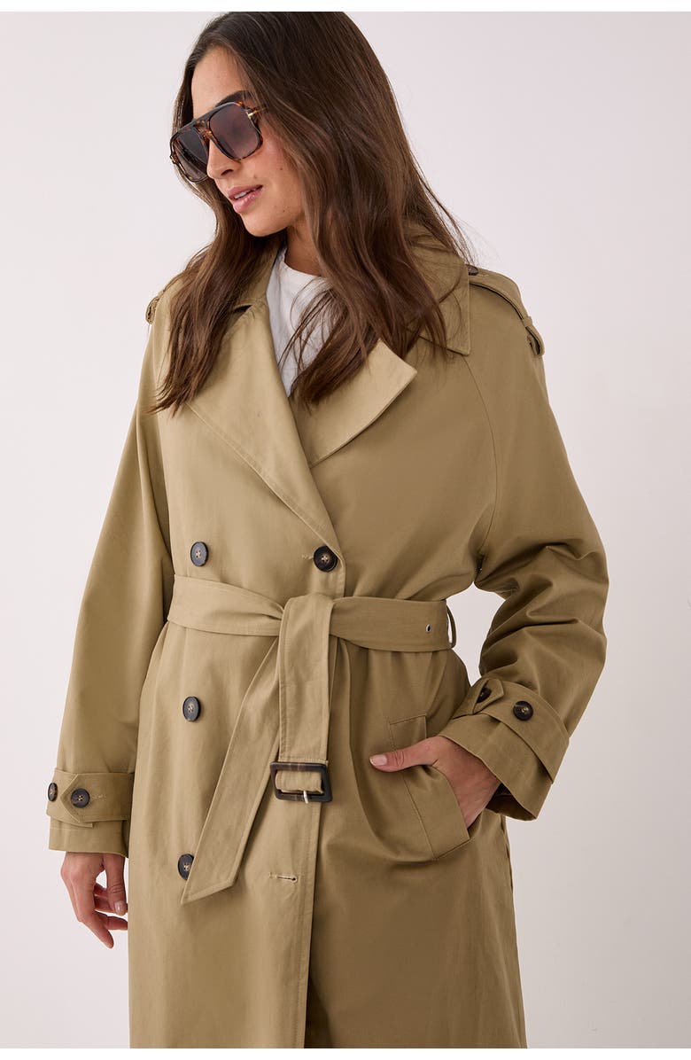 NASTY GAL Essentials Trench Coat, Alternate, color,
