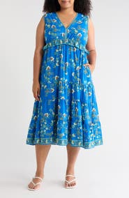MAX STUDIO Sleeveless Surplice Maxi Dress