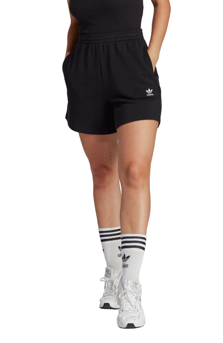 adidas Cotton Blend French Terry Shorts, Main, color,