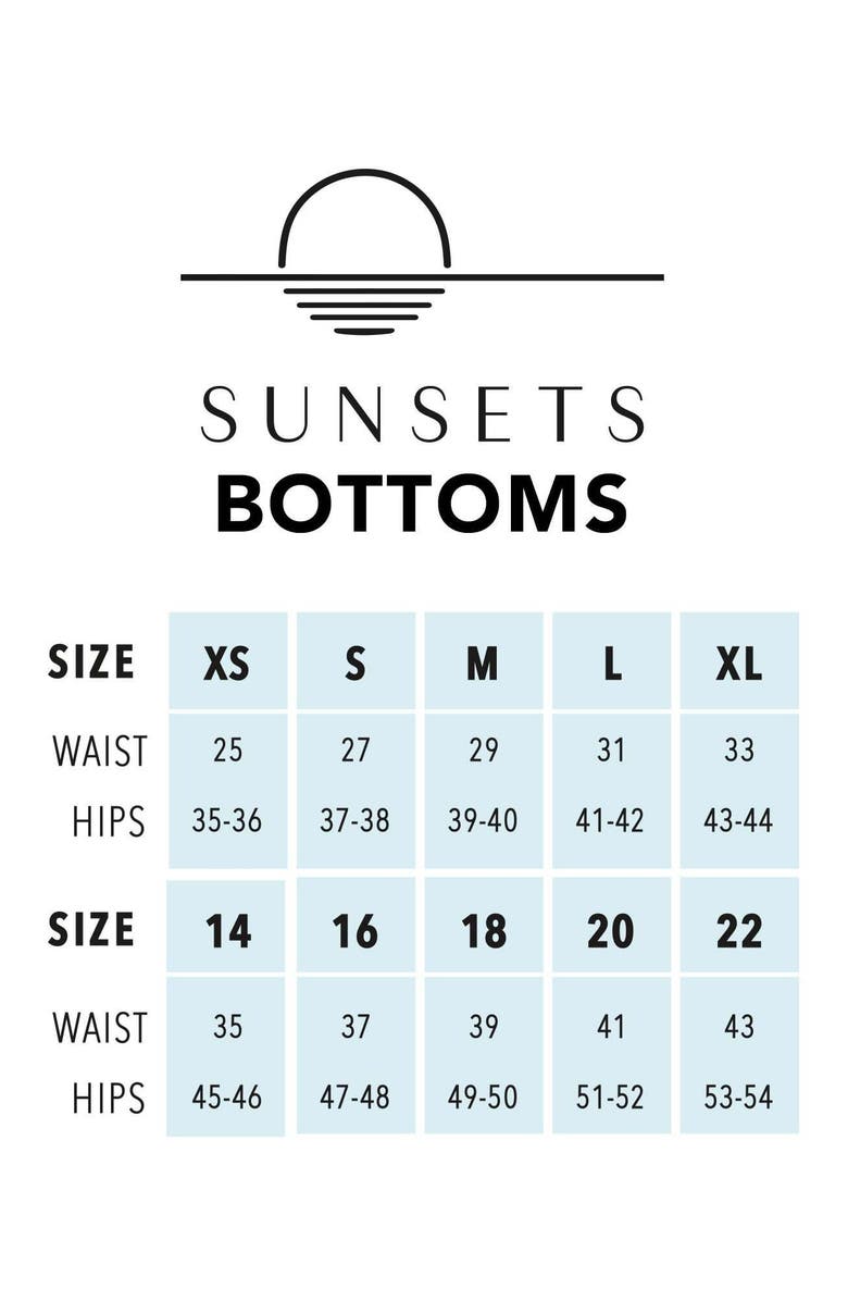 Sunsets Everlee Tie Side Bikini Swim Bottoms, Alternate, color, Venice Seagrass Texture