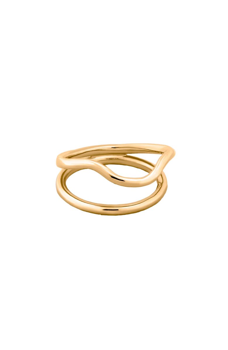 PIERETTI Naeva ring, Alternate, color, Gold Plate