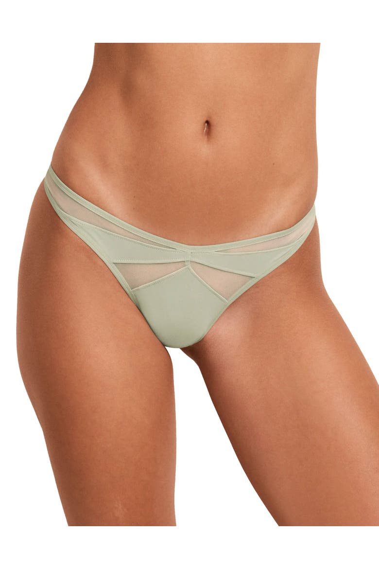 Maddeyy Thong Panties, Main, color, Medium green