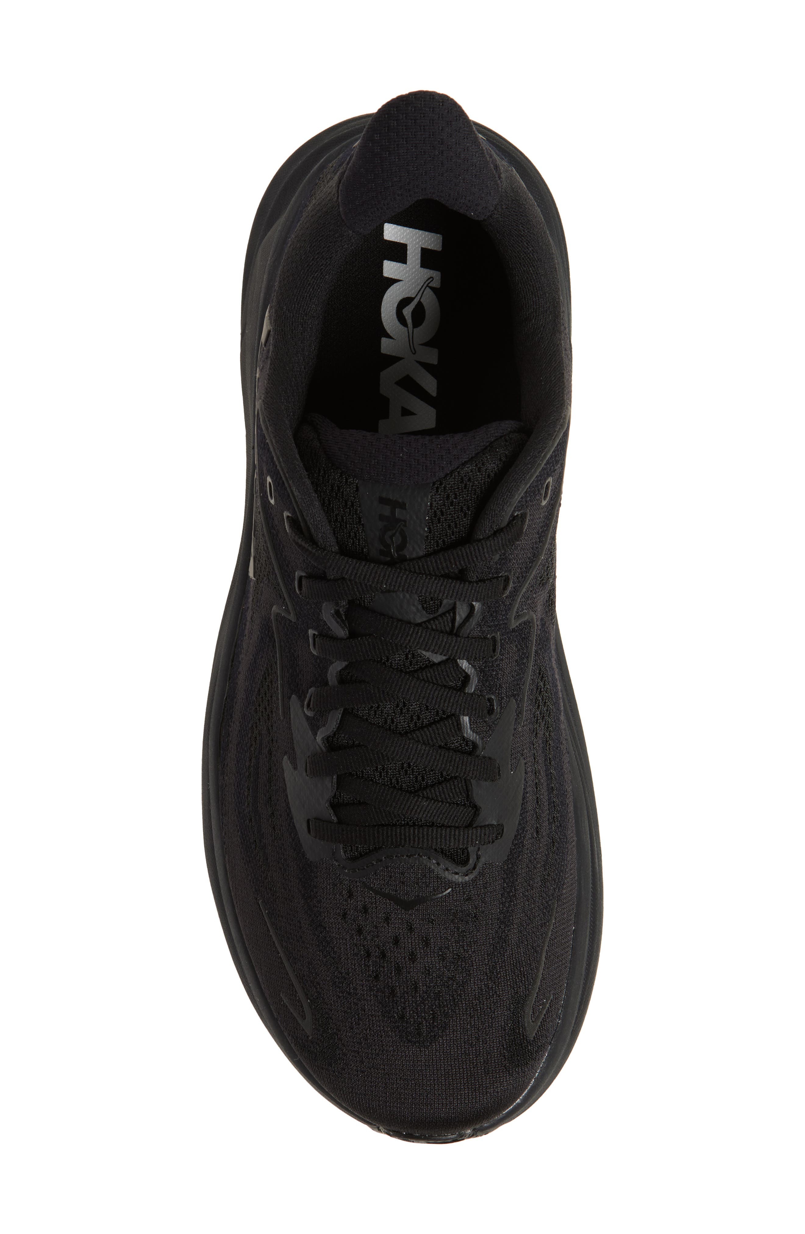 Clifton 10 Running Shoe - Wide Width Available, Alternate, color, BLACK / BLACK
