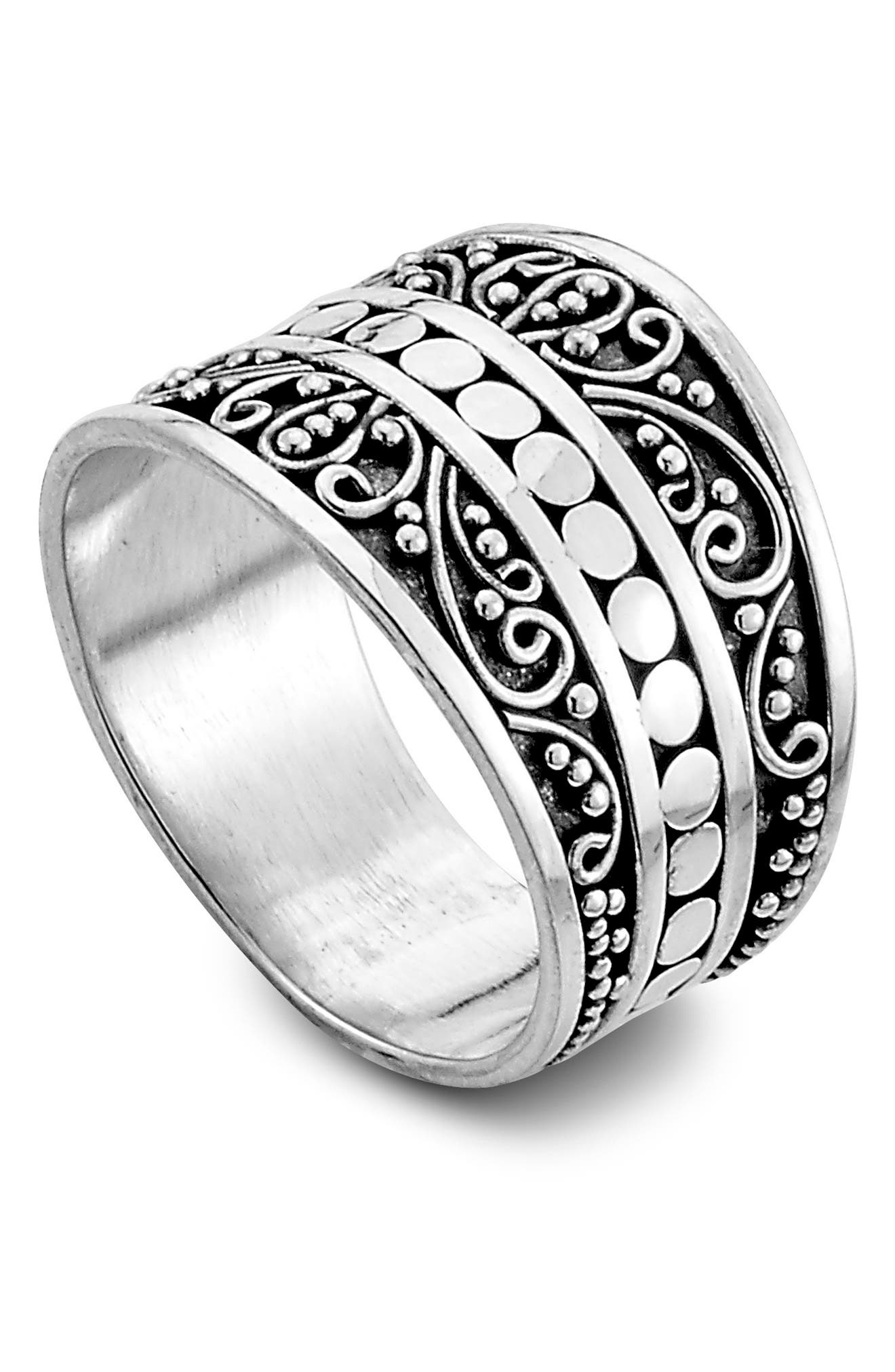SAMUEL B. Sterling Silver Filigree Ring | Nordstromrack