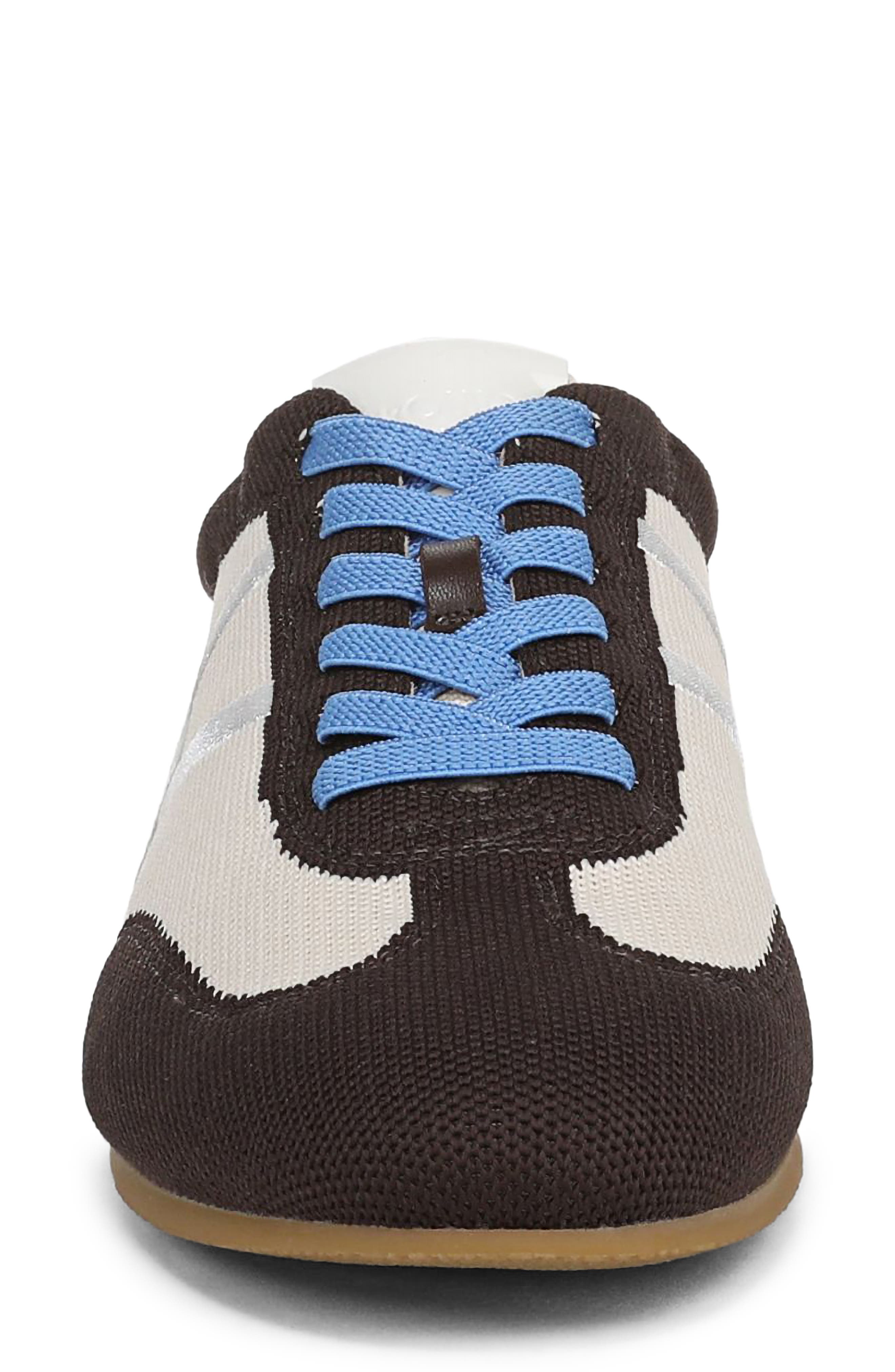 Veronica Beard Riviera Knit Sneaker, Alternate, color, Espresso/ Ecru