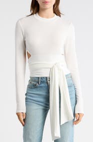 GO COUTURE Tie Back Top