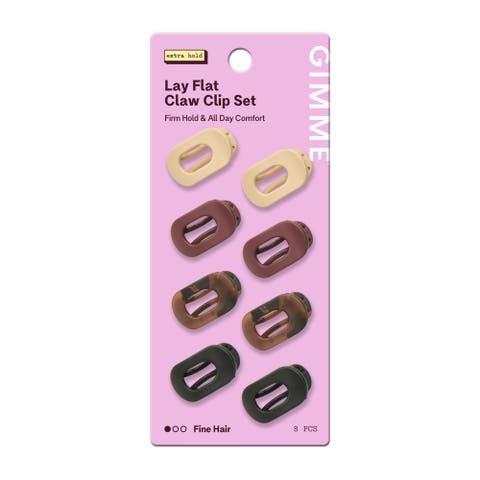 Mini Lay Flat Claw Clip Set