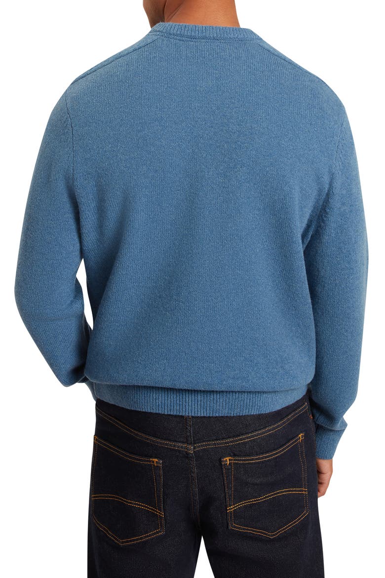 Demario Wool Blend Crewneck Sweater, Alternate, color, BLUE