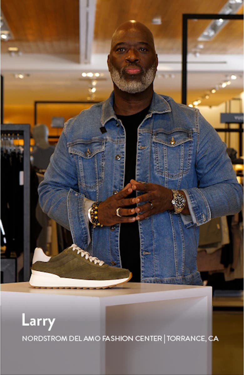 Edric Corduroy Textured Suede Sneaker, sales video thumbnail