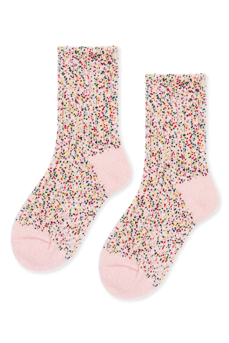 Disco Short Crew Socks, Main, color, SPRINKLES