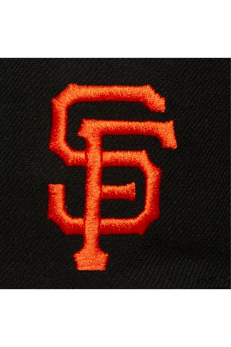 Men's Mitchell & Ness Black San Francisco Giants Team Tagged Snapback Hat, Alternate, color, Black
