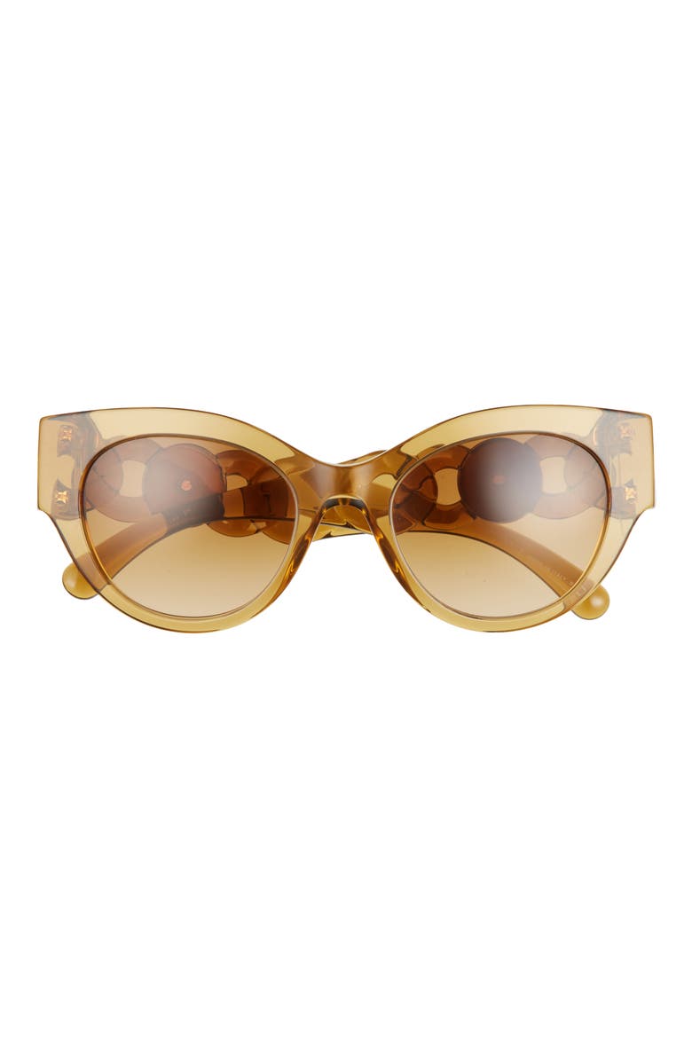 Phantos 52mm Cat Eye Sunglasses, Main, color, HONEY/ LIGHT YELLOW OCHRE