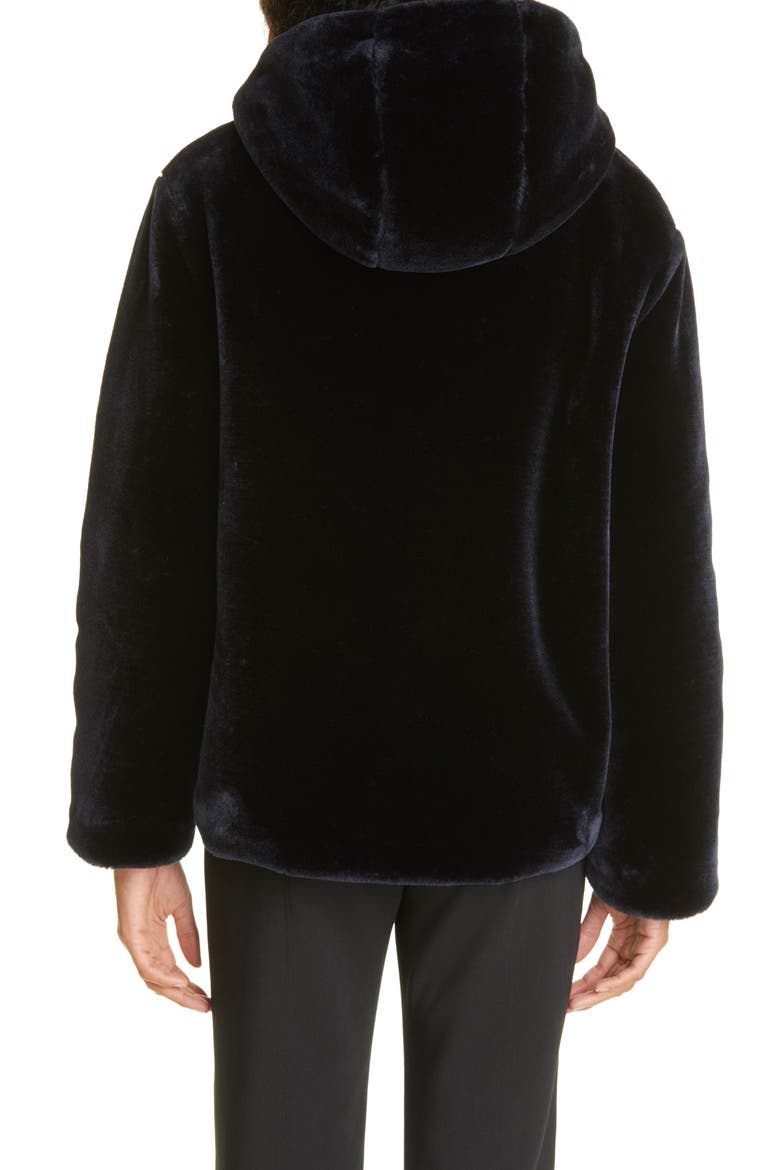 Samsøe and Samsøe Hooded Fleece Jacket, Alternate, color, MIDNIGHT NAVY