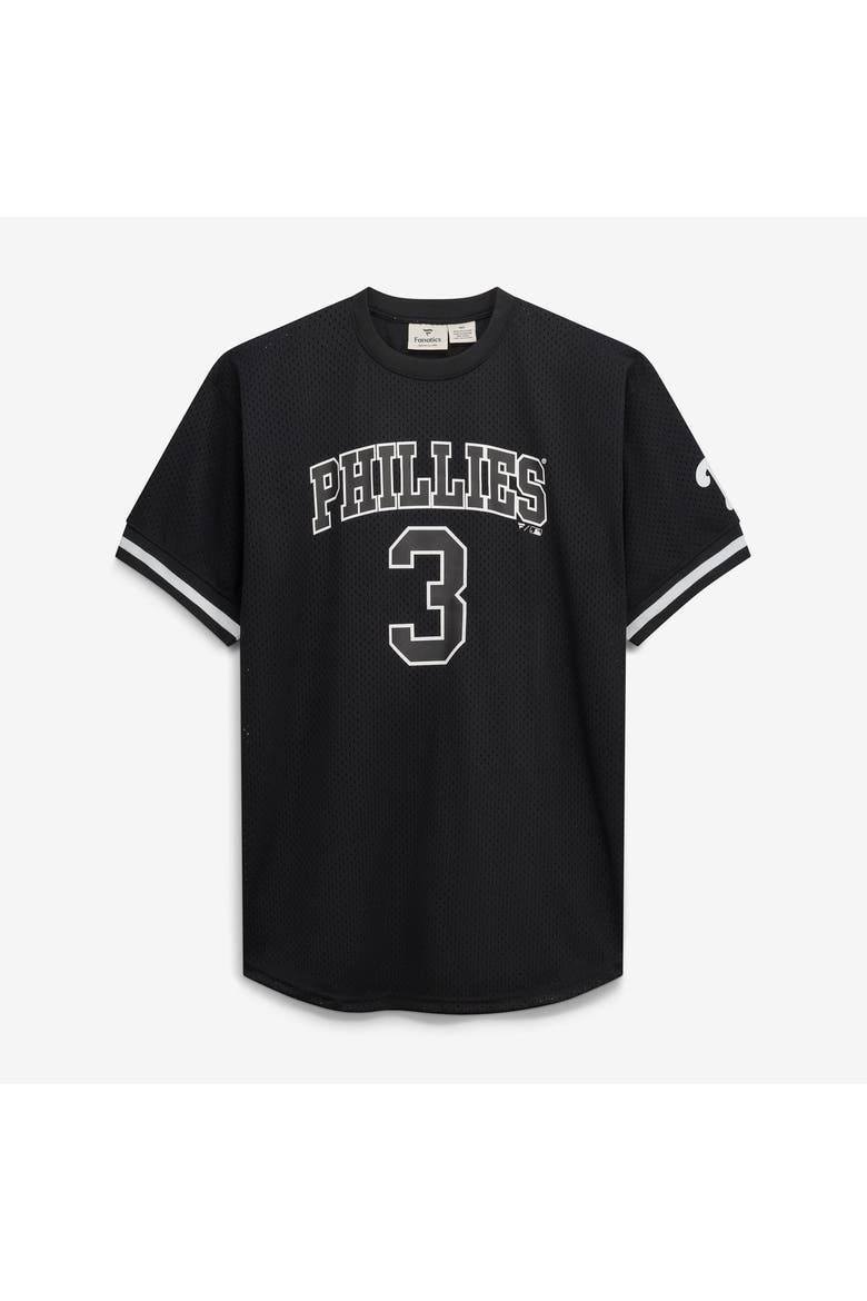 Men's Fanatics Bryce Harper Black/White Philadelphia Phillies Big & Tall Heavyweight Mesh Jersey, Alternate, color, Black