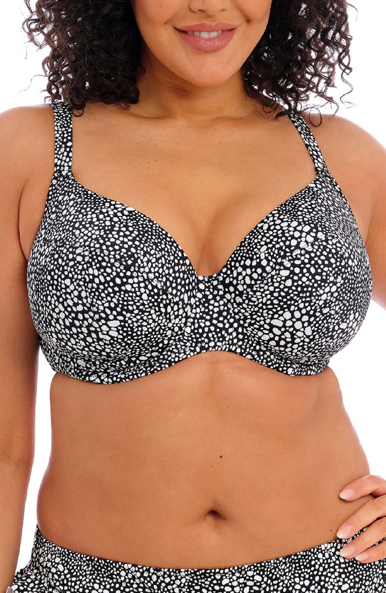 Elomi Pebble Cove Underwire Bikini Top, Main, color, 