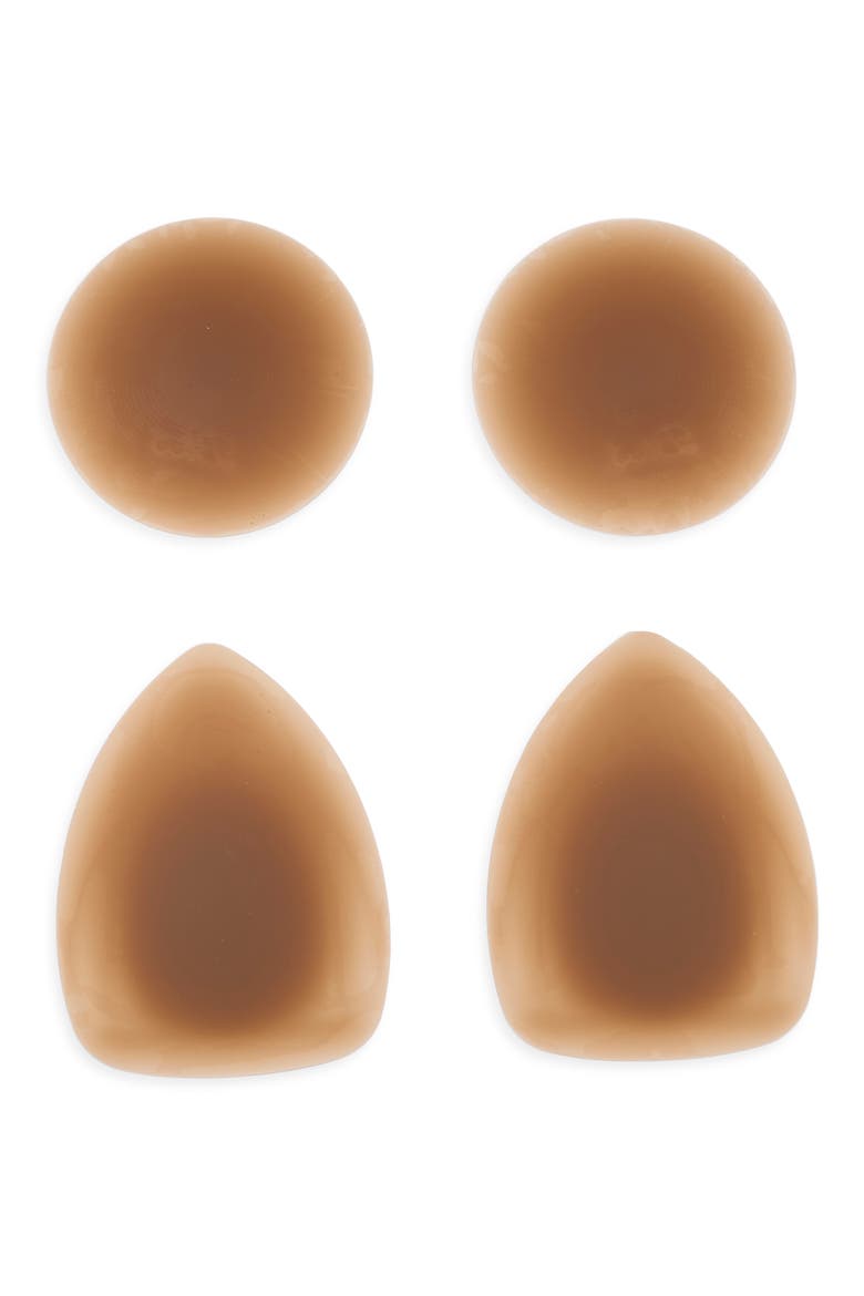 Perfect Pair Assorted 2-Pack Round & Triangle Nipple Covers, Main, color, DARK