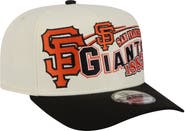 New Era Men's New Era  Cream/Black San Francisco Giants Classic A-Frame 9FIFTY Snapback Hat