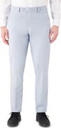 Victor Emmanuel Vince Flat Front Texture Stretch Dress Pants