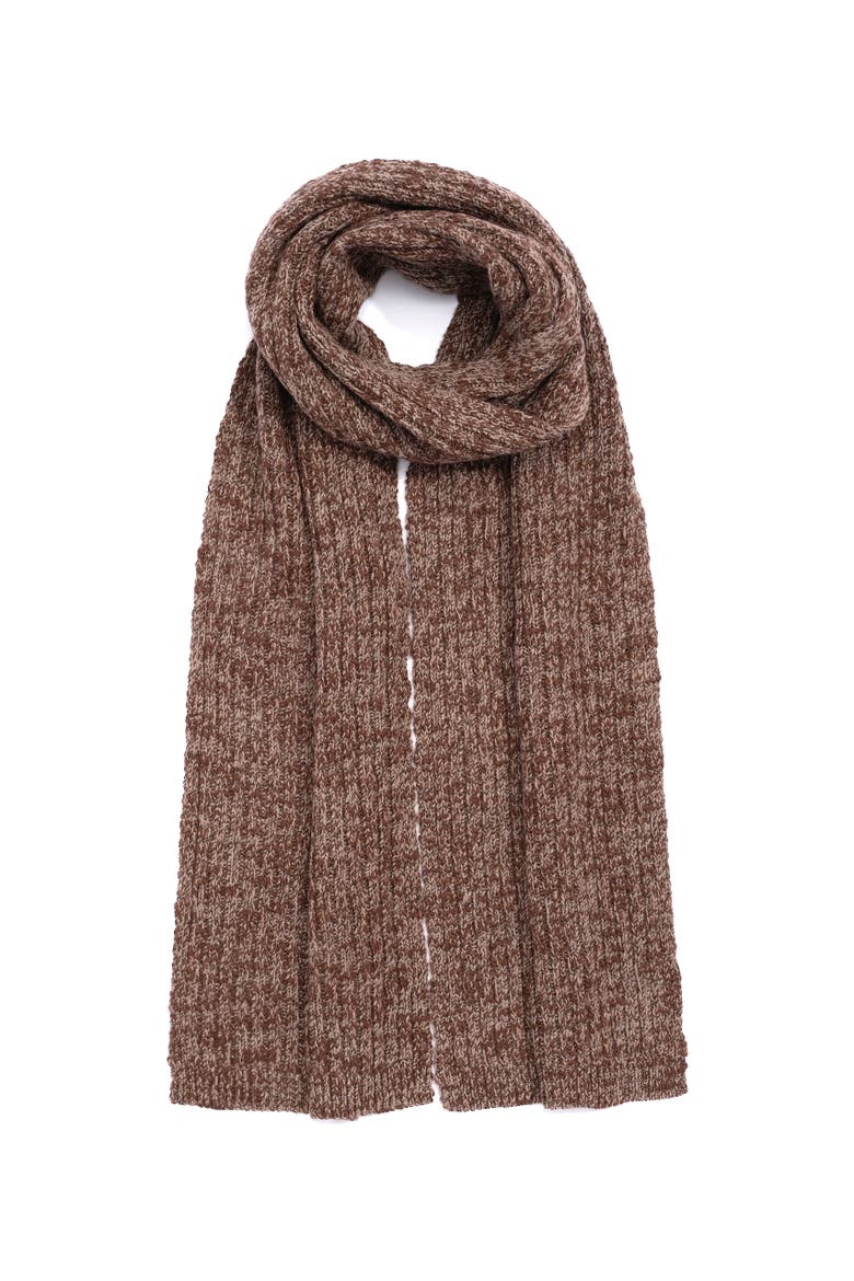 vintage marled scarf, Main, color, brown