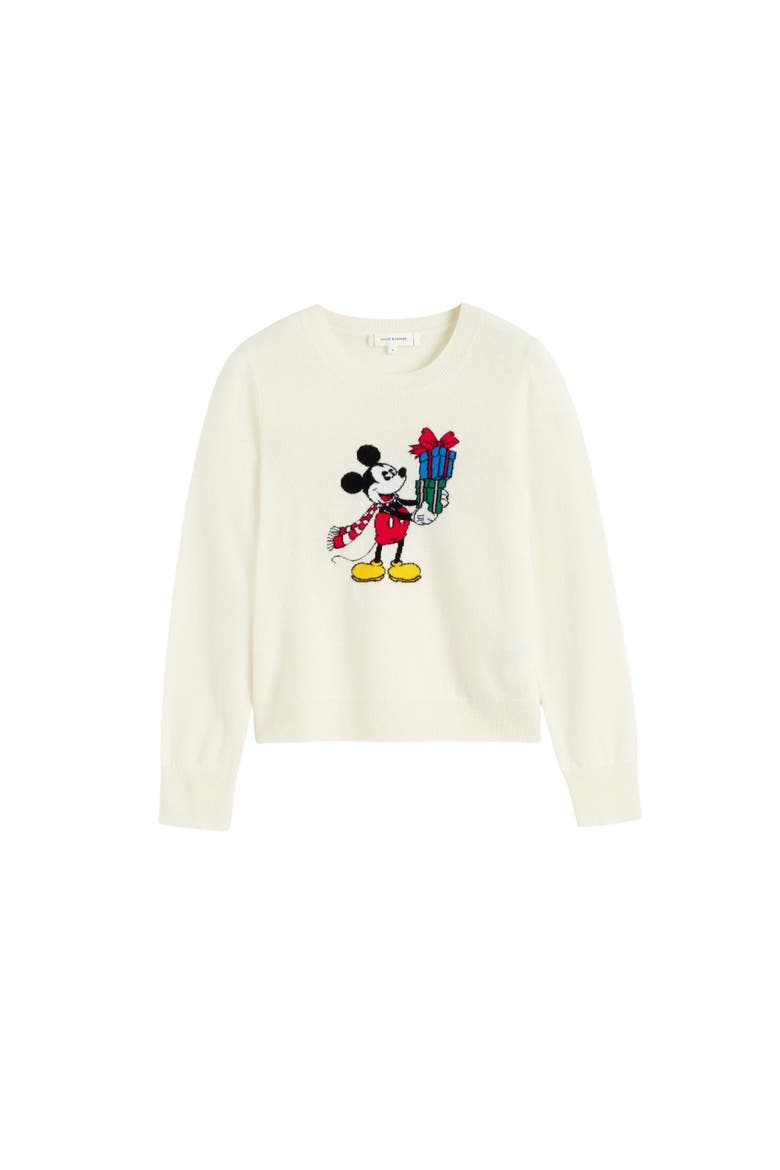 Wool-cashmere Mickey Sweater, Alternate, color, Cream