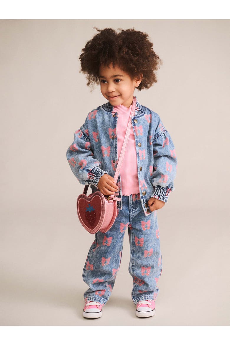 Dreamy Denim Cherry Paperbag Pant (Baby), Alternate, color, Multi Denim