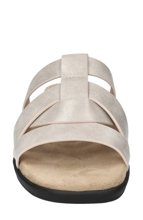 Easy Street Lakeport Slide Sandal In Silver